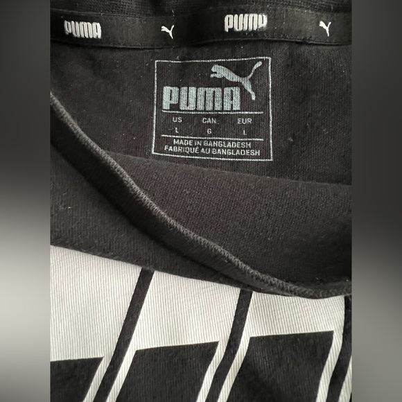 Puma Retro Black & White Tee - Picture 3 of 7